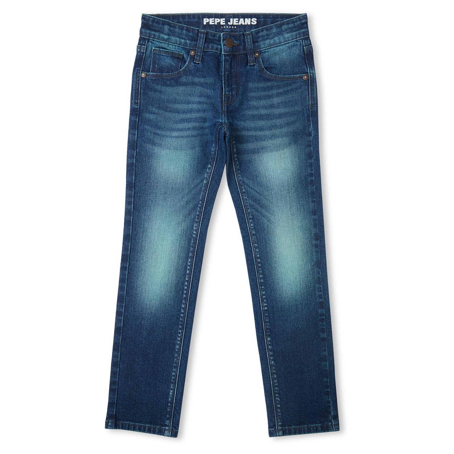 Pepe Jeans BoyS Slim Jeans (Pb202140S64_Green Tint Blue