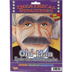 Old Man Costume Eyebrows & Moustache