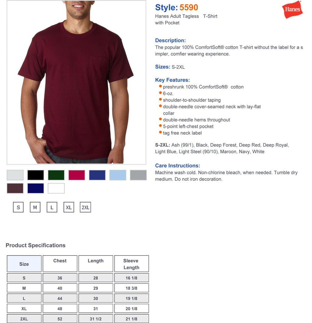 Mens Authentic-T Pocket T-Shirt - ASH - S(D0102H7K83T)