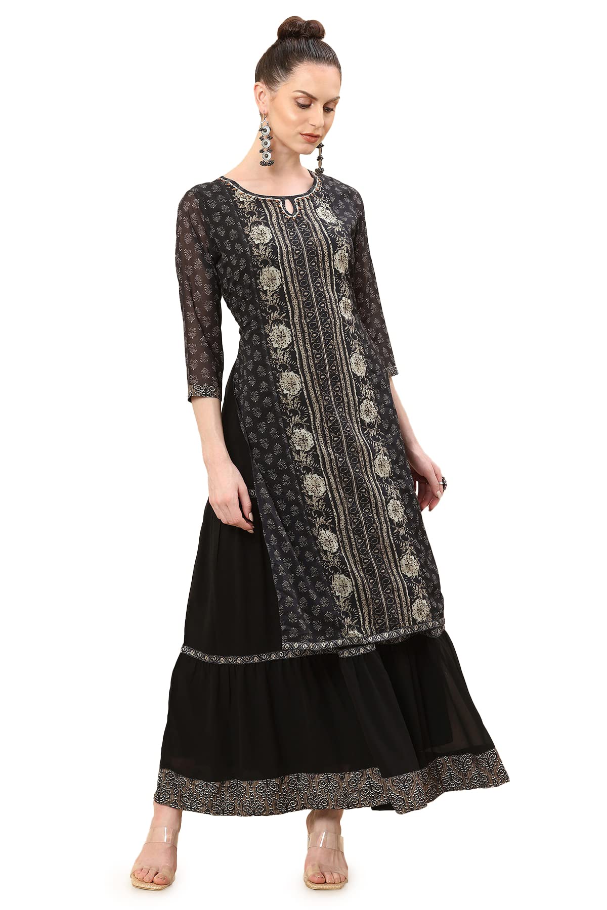 Soch Women Georgette Botanic Print Dress