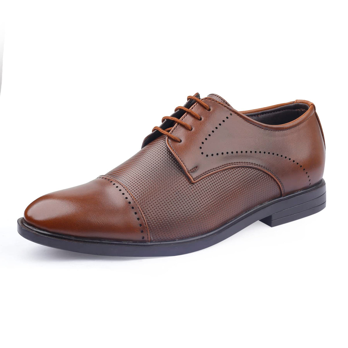 Bacca Bucci Windsor Formal Shoes with Superior Comfort | All Day Wear Office Or Party Laceup Shoes Brown, Size UK12 12