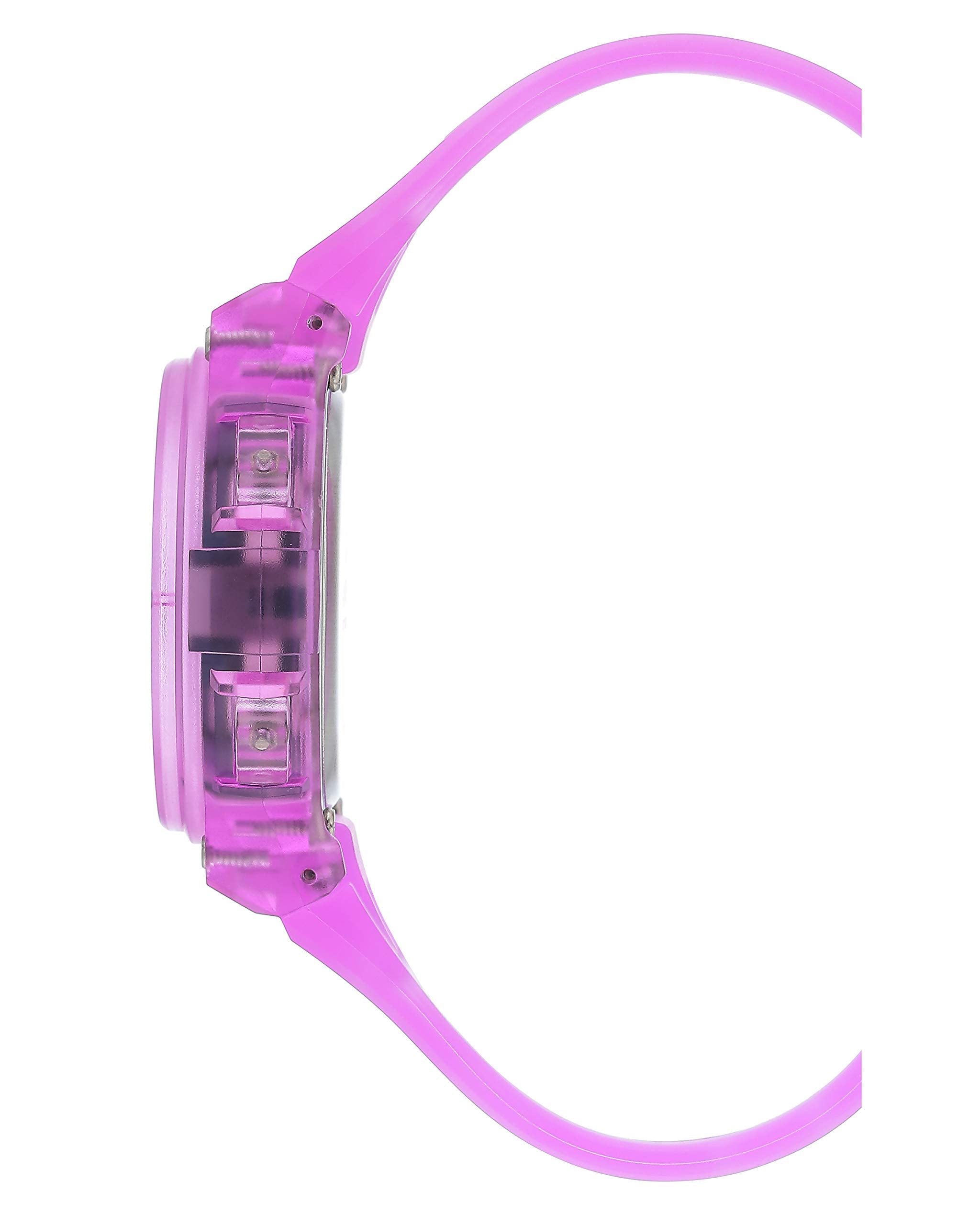 Armitron Sport Women's 45/7086TPR Digital Chronograph Translucent Purple Resin Strap Watch