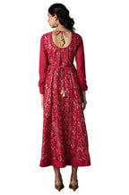 Aurelia Pink Foil Pattern Kurta With Zari And Sequins