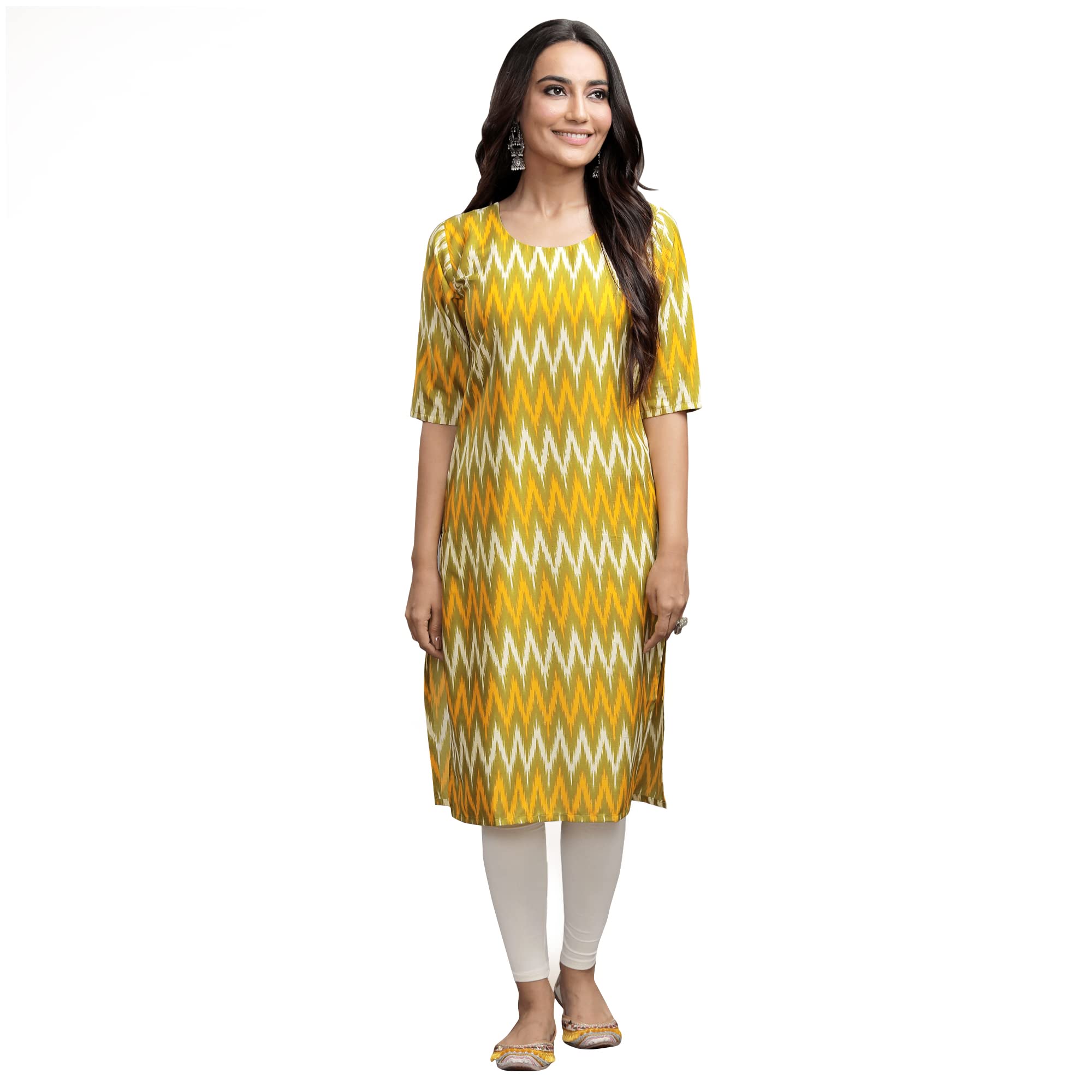 Pinkmint Womens Digital Printed Straight Kurta[Surbhi-530329-XXL]