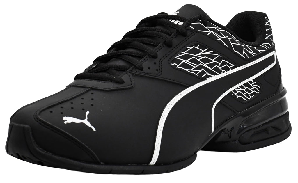 PUMA Men's Tazon 6 FM Shoes, Black/Black, 11 M