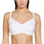 Enamor A042 Side Support Shaper Supima Cotton Everyday Bra - Non-Padded, Wirefree & High Coverage White