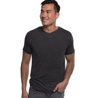 Bamboo V-Neck Tee - Charcoal Heather by Cariloha for Men - 1 Pc T-Shirt (M)