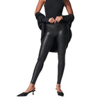 Spanx Womens Seamless Print Leggings Black SM 24