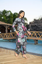 Anni Designer Women'S Rayon Blend Short Length Printed Co-Ord Set