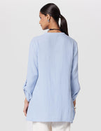 W for Woman Womens Regular Fit Top (23FEW31391-218636_Blue