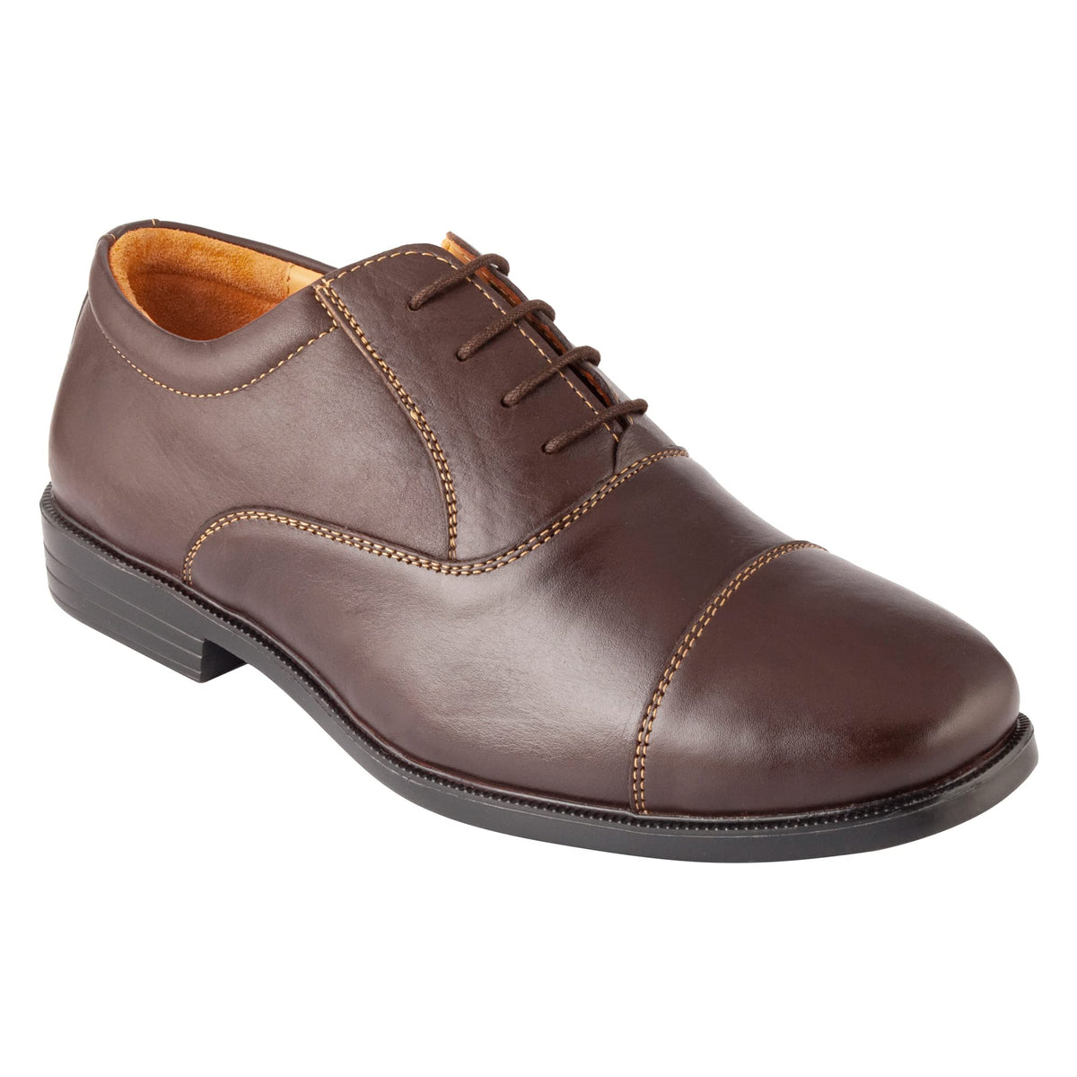tZaro Mens Brown Formal Shoes 7 UK 7
