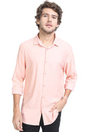 Ketch MenS Solid Regular Fit Shirt (Khsh000845_Peach Xl)