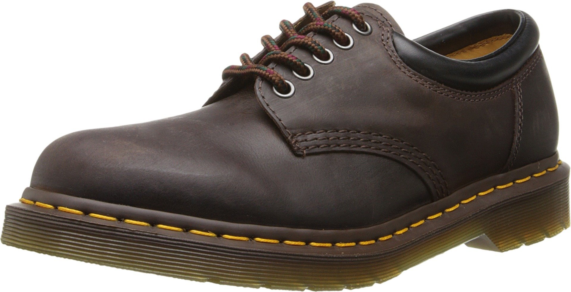 Dr. Martens 8053 5 Eye Padded Collar Shoe, Gaucho Crazy Horse, 15 Womens/14 Mens
