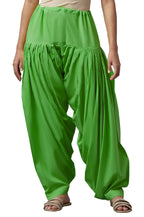 Aurelia Womens High Rise Loose Fit Patialas (Crk60025-01127_Green_X-Large), XL