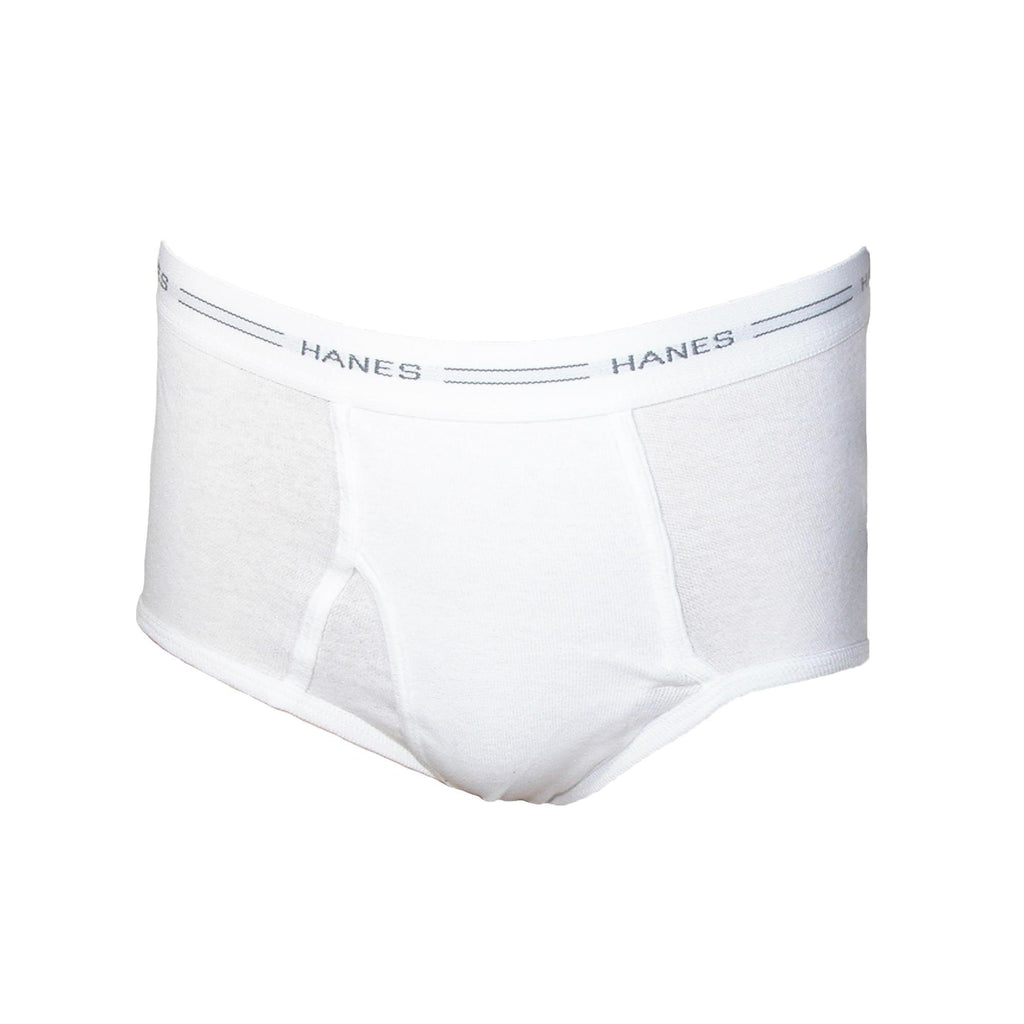 Hanes Men's Cotton White Briefs with Comfort Flex Waistband (Pack of 6)