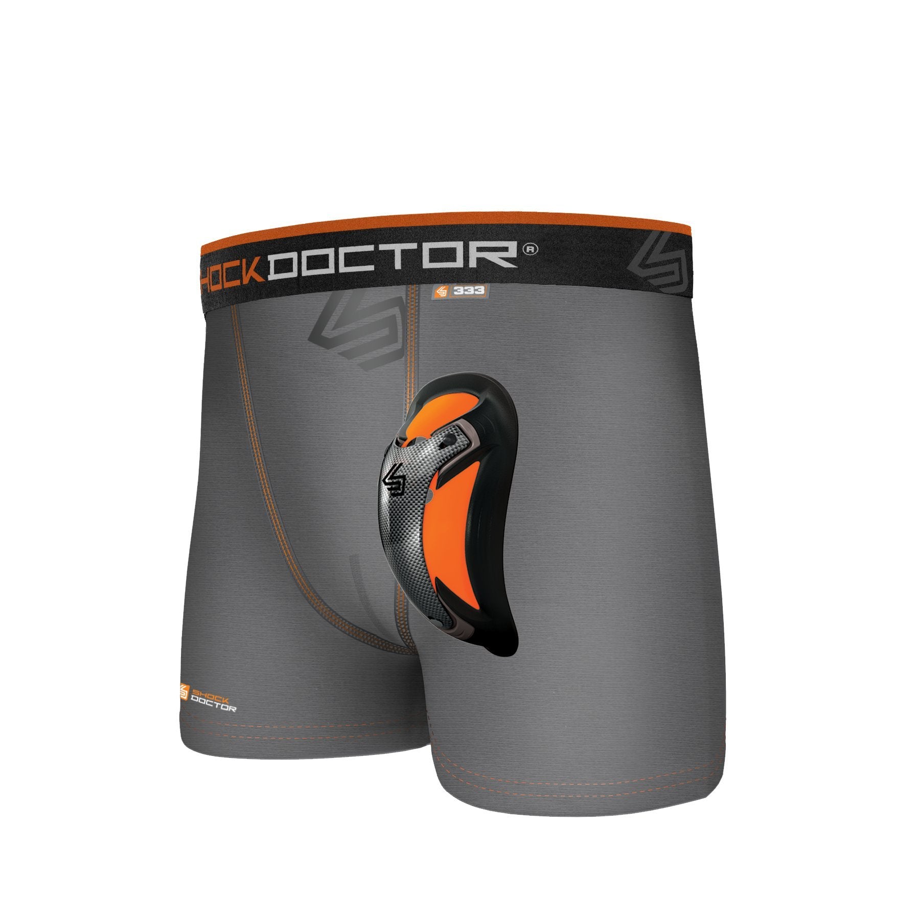Shock Doctor Boys Ultra Pro Boxer Brief with Ultra Cup, Grey, Medium ...