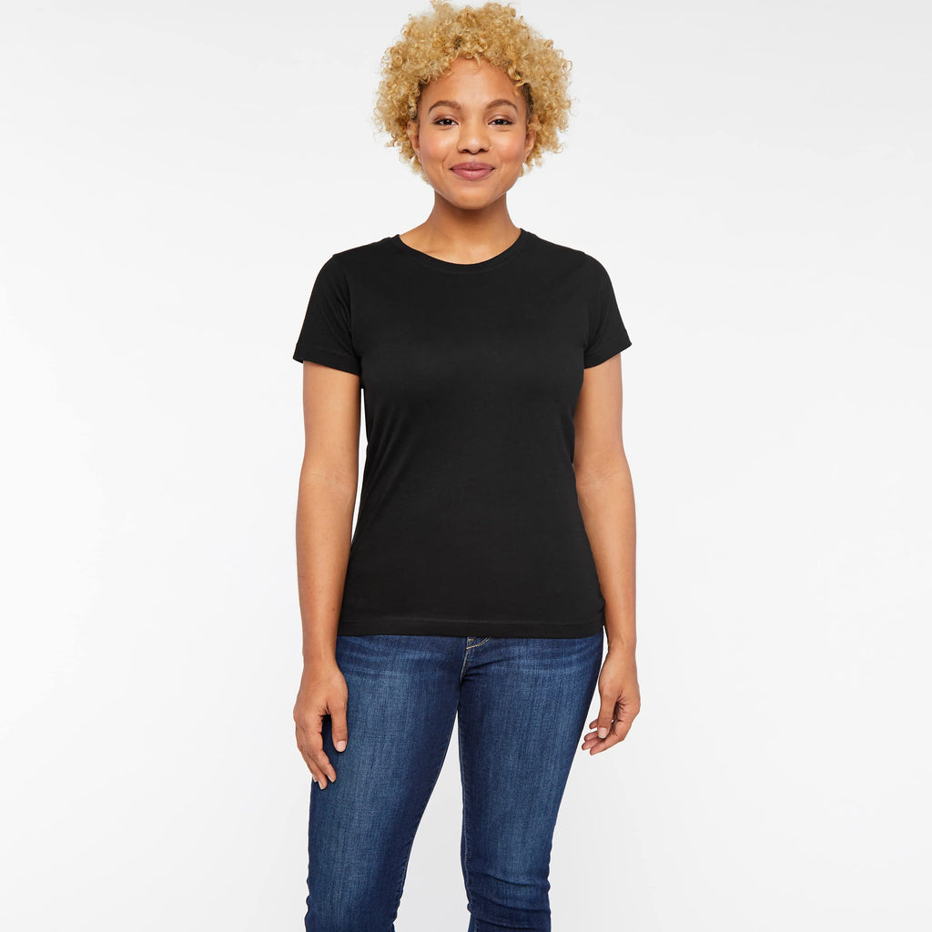 Ladies Fine Jersey T-Shirt - VINTAgE BURgUNDY - XS(D0102HI3Z7A)