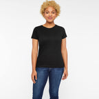 Ladies Fine Jersey T-Shirt - VINTAgE BURgUNDY - XS(D0102HI3Z7A)
