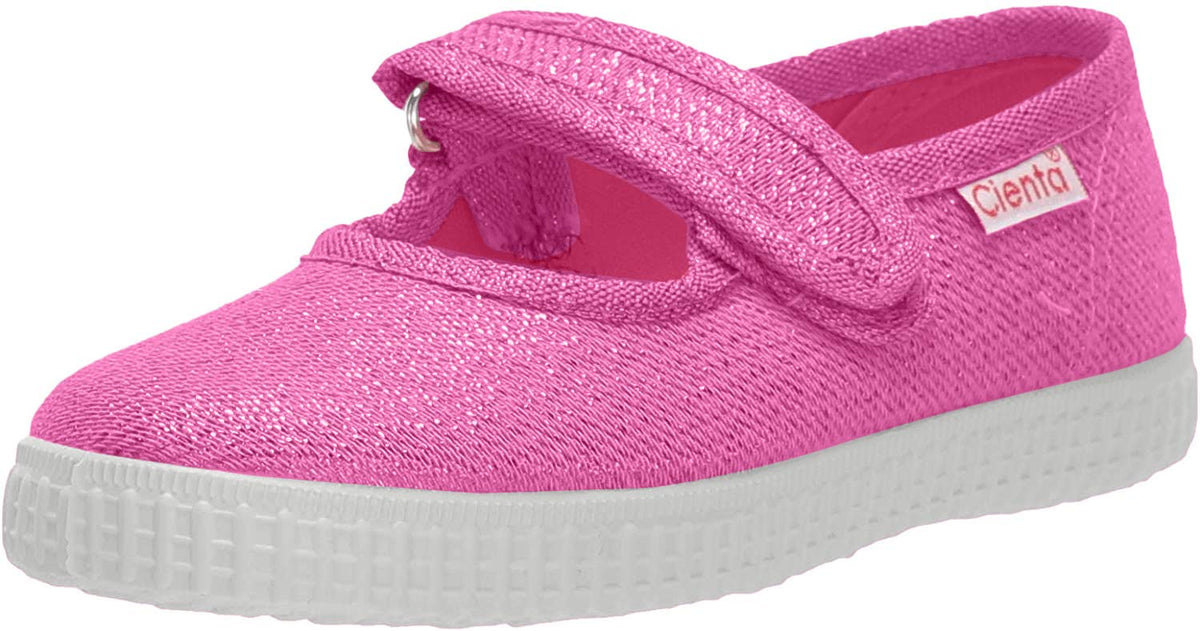 Cienta 56013 Glitter Mary Jane Fashion Sneaker,Fuchsia,33 EU (2.5 M US Little Kid) 332.5