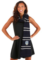 elope Harry Potter Ravenclaw House Lamb's Wool Scarf for Adults and Kids Black