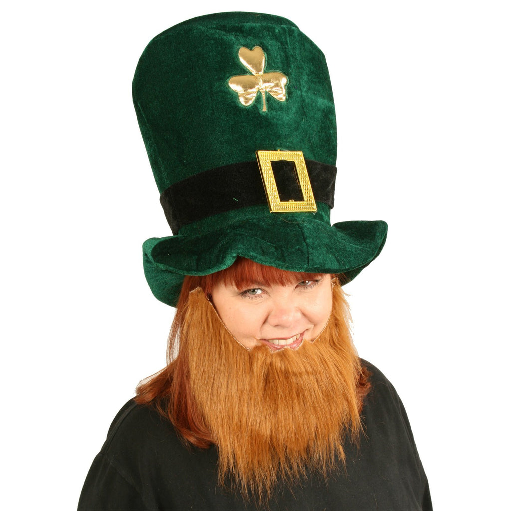 Plush Leprechaun Hat w/Beard