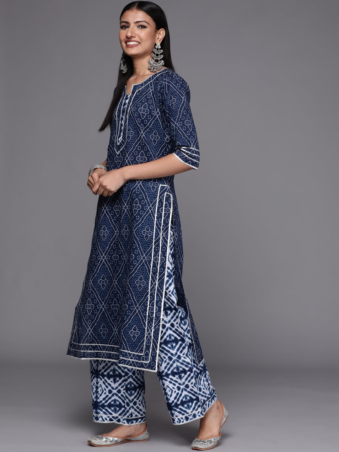 Libas WomenS Cotton Kurta Sets (34051O_Blue
