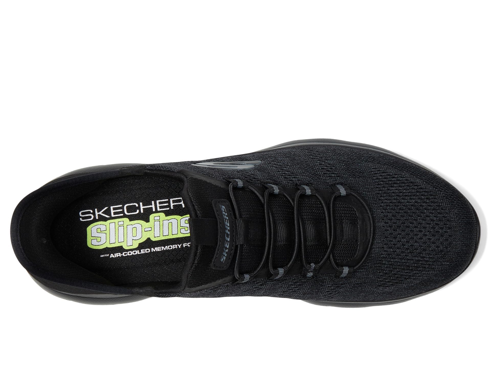 Skechers Men's Summits Key Pace Hands Free Slip-in Loafer, Black/Black, 9 Wide
