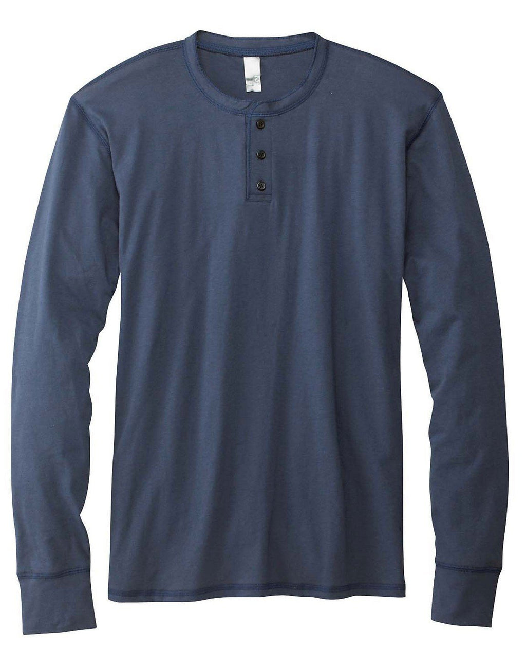 Mens Jersey Long-Sleeve Henley - WHITE - S(D0102H785F2)