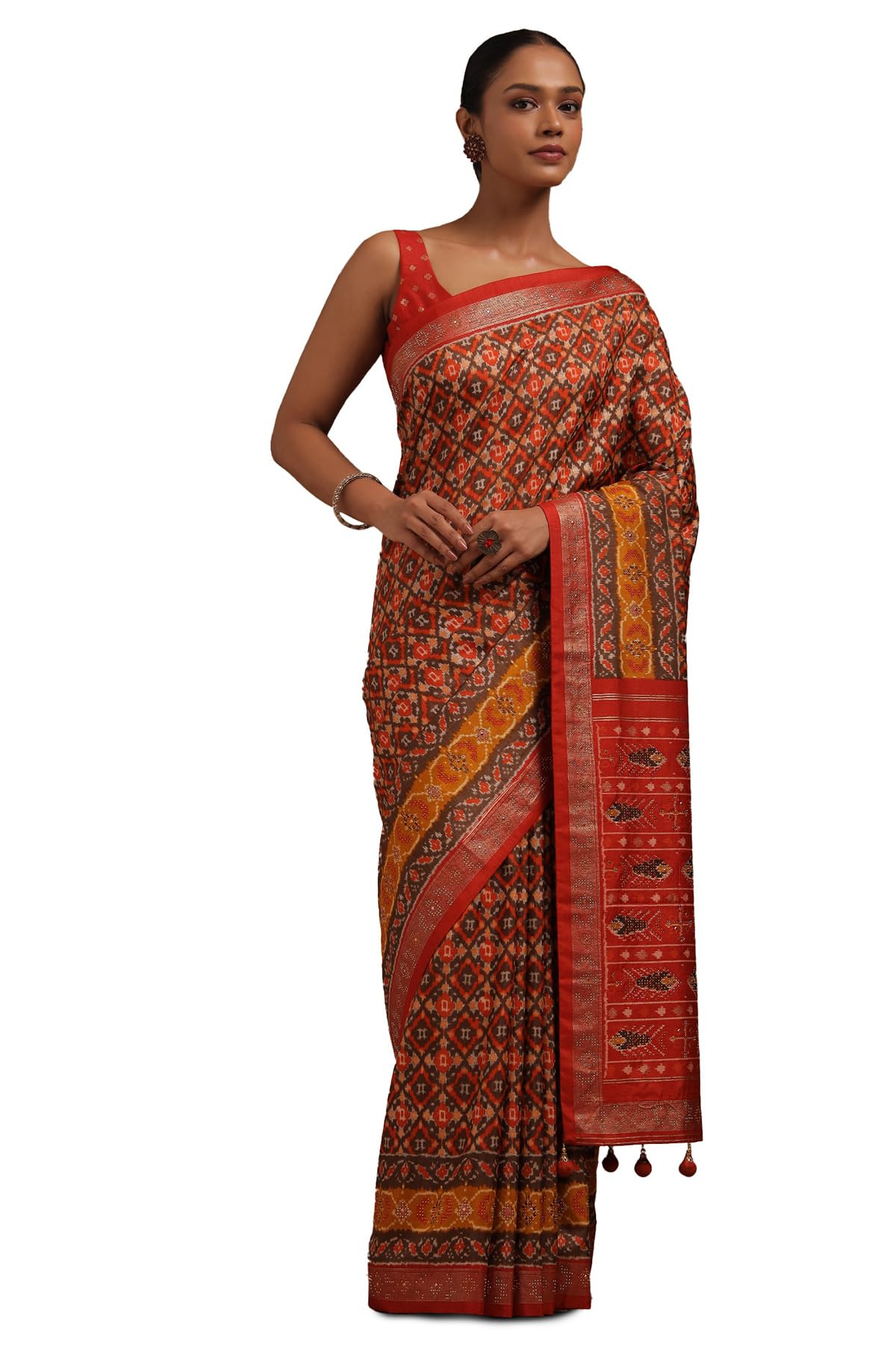 Soch Women Dola Silk Pochampally Saree with Work