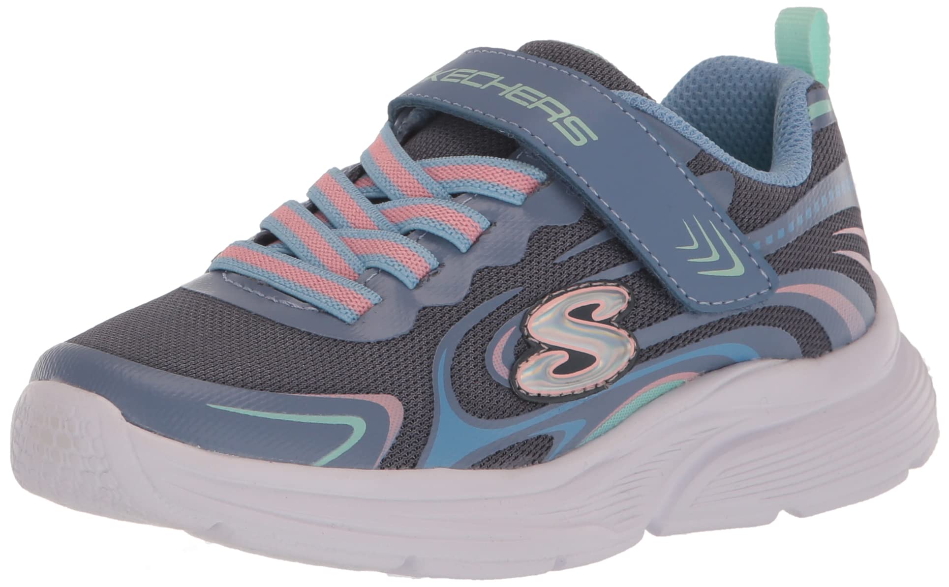 Skechers Girls Wavy Lites Char Sneakers