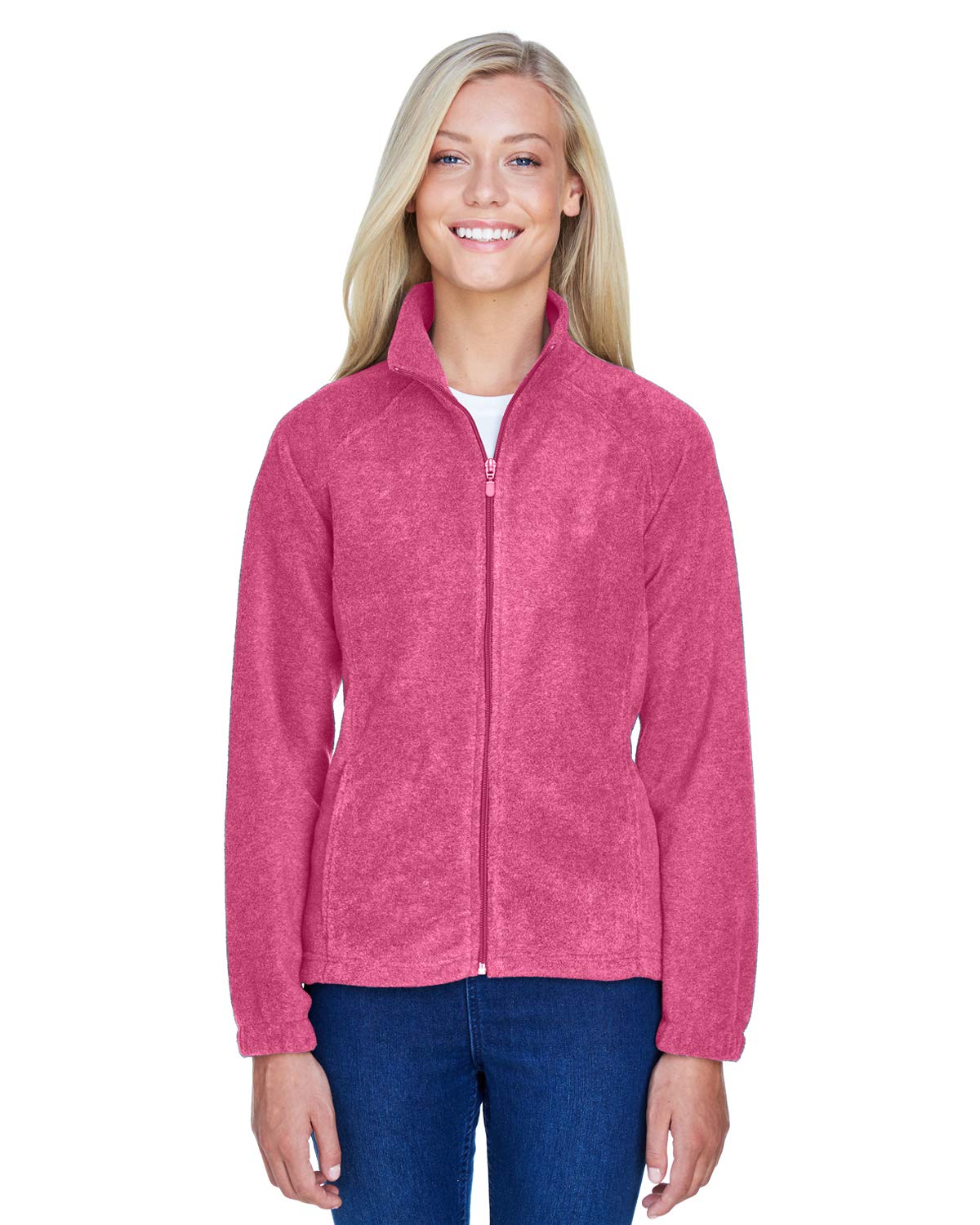 Ladies 8 oz Full-Zip Fleece - BLAcK - XS(D0102H7NJP8)