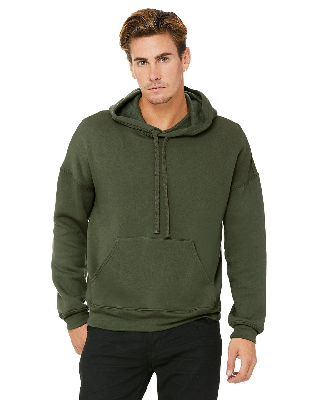 Unisex Sponge Fleece Pullover DTM Hoodie - DARK gREY - XS(D0102H7KXgP)