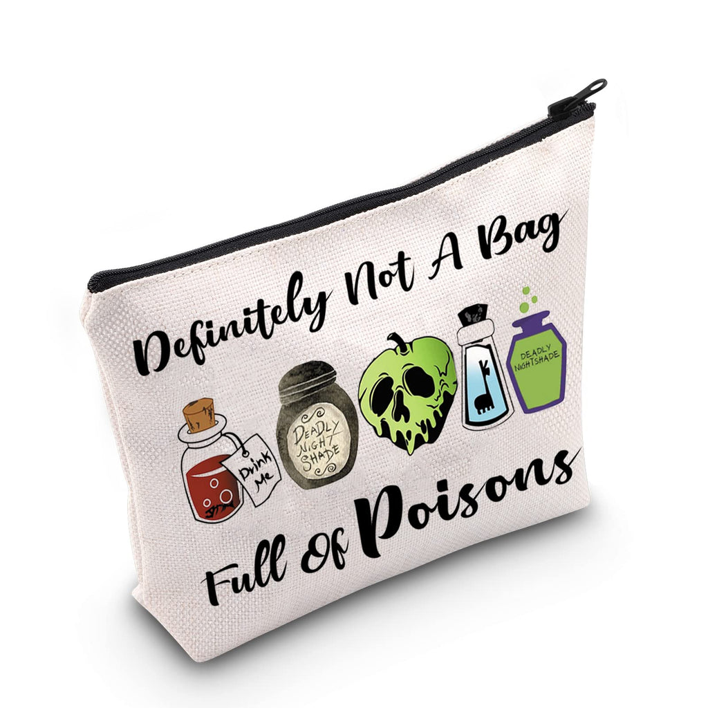 TSOTMO Evil Gift Queen Witchy Gift Poison Zipper Makeup Pouch Witch Poison Gift Poison Villains Inspired Gift Halloween Party Gi