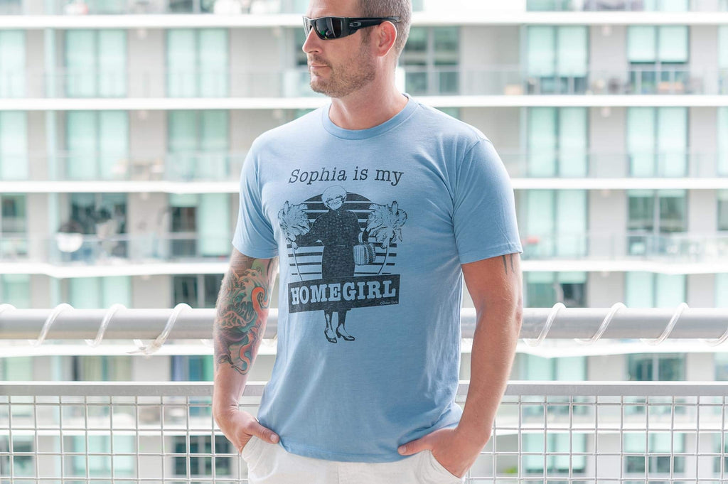 The Golden Girls 'Sophia Is My Homegirl' Men's T-Shirt Light Blue | XX-Large