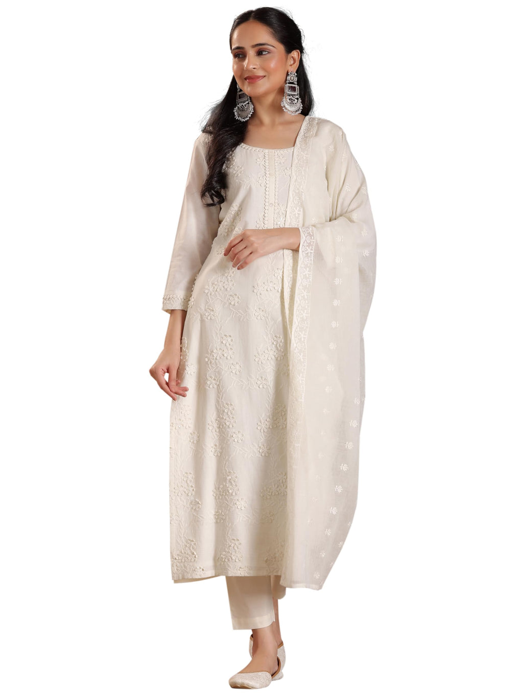 Libas WomenS Cotton Blend Kurta Set (49115H