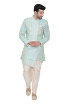 Manyavar MenS Silk Blend Kurta Chudidar (Smid0002_Light Blue_Xl)