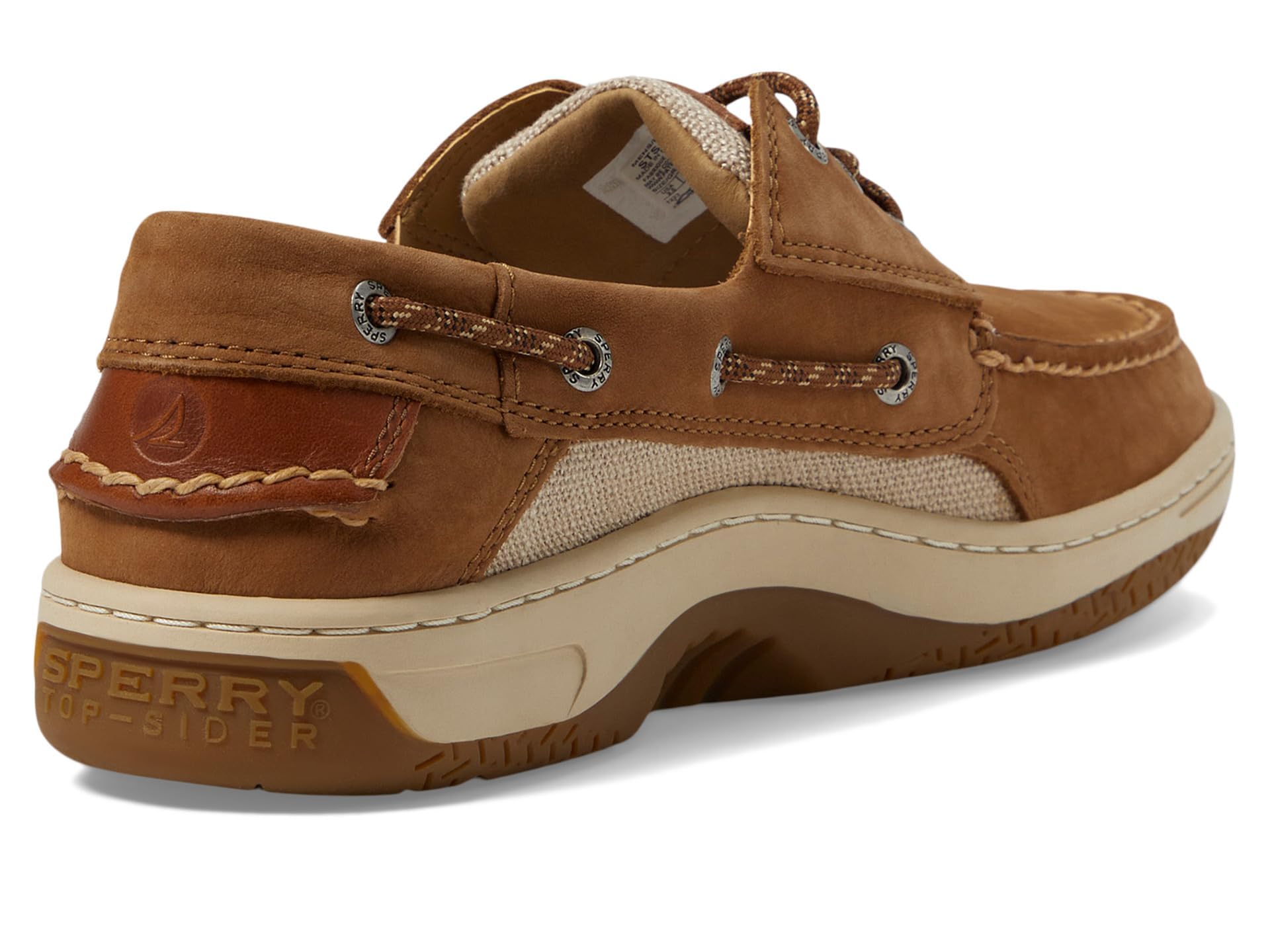 Sperry Men's Billfish 3-Eye Boat Shoe, TAN Nubuck, 10.5