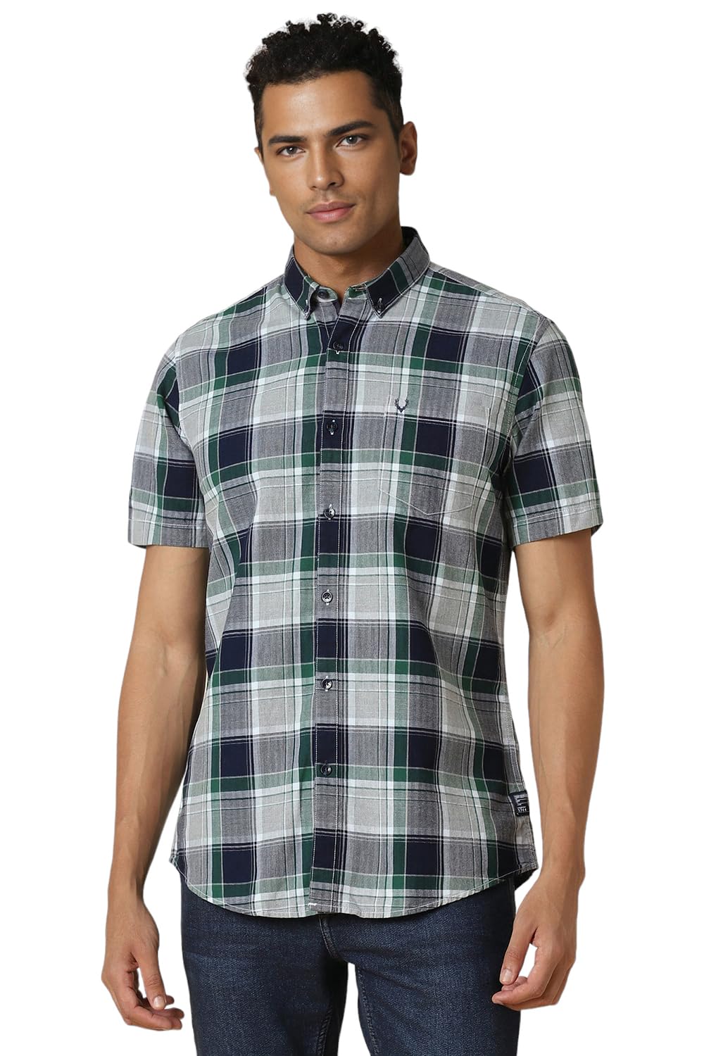 Allen Solly Men Casual Half Sleeve Short Sleeve Shirt