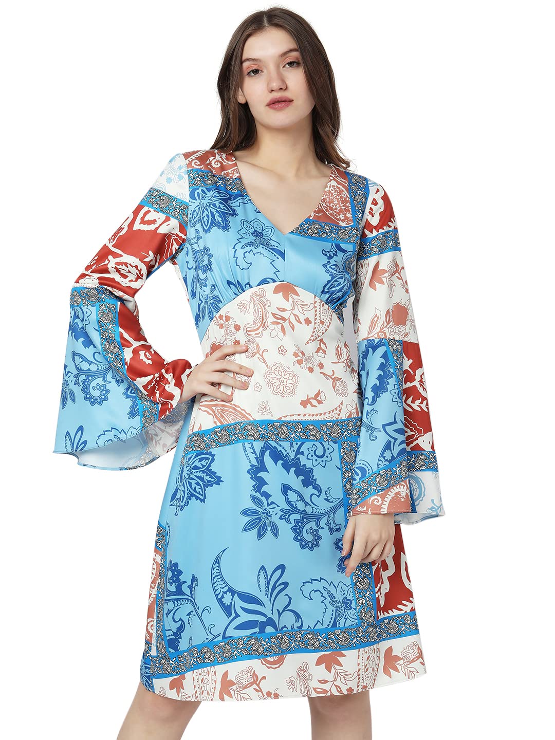 Vero Moda Fit & Flared Dress (298847001_Birch_M_)