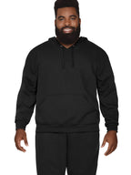 Fruit of the Loom Eversoft Fleece Hoodies, Moisture Wicking & Breathable, Hooded Sweatshirt, Black Pullover, Large
