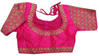 Vihu Fashion WomenS Heavy Embroidery Handwork Half Sleeves Readymade Blouse