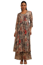 Soch Women Chiffon Botanical Print Kurta Set with Beads