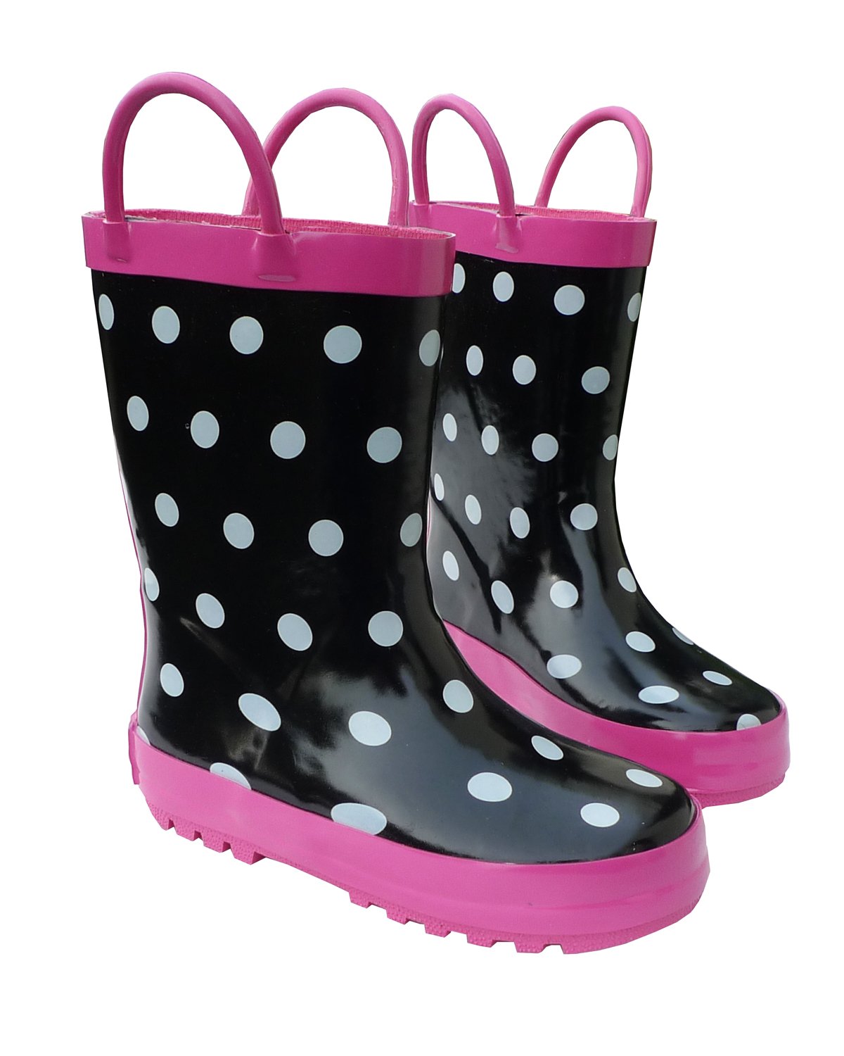 Foxfire FOX-600-92-11 Childrens Black & White Rain Boot - Size 11