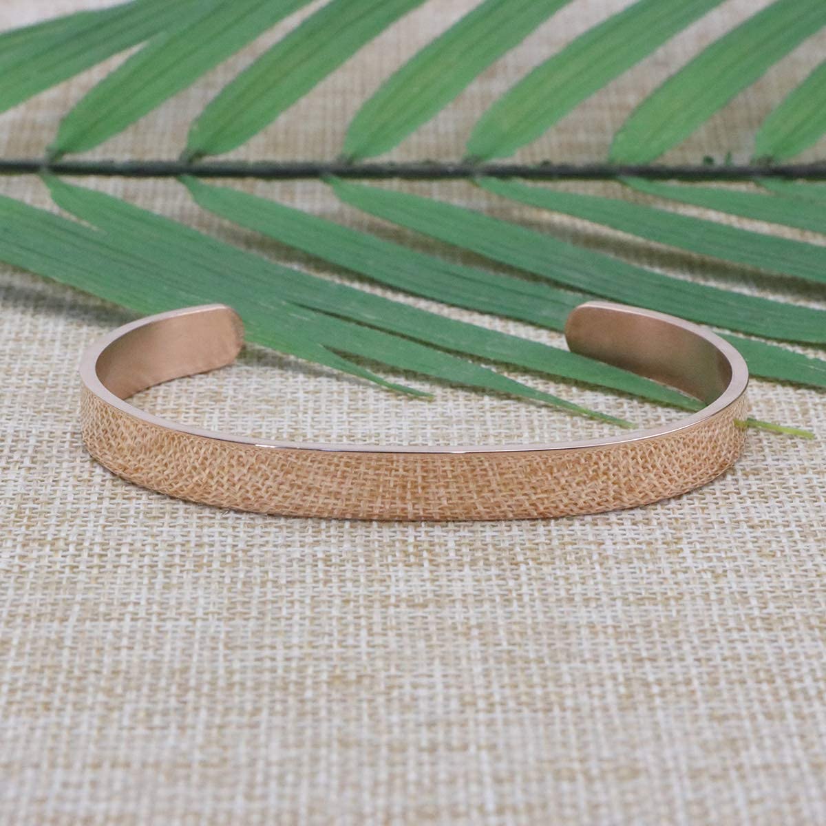 JoycuFF Inspirational Cuff Bangle Bracelets for Women Birthday Christmas Gifts Jewelry Rose Gold