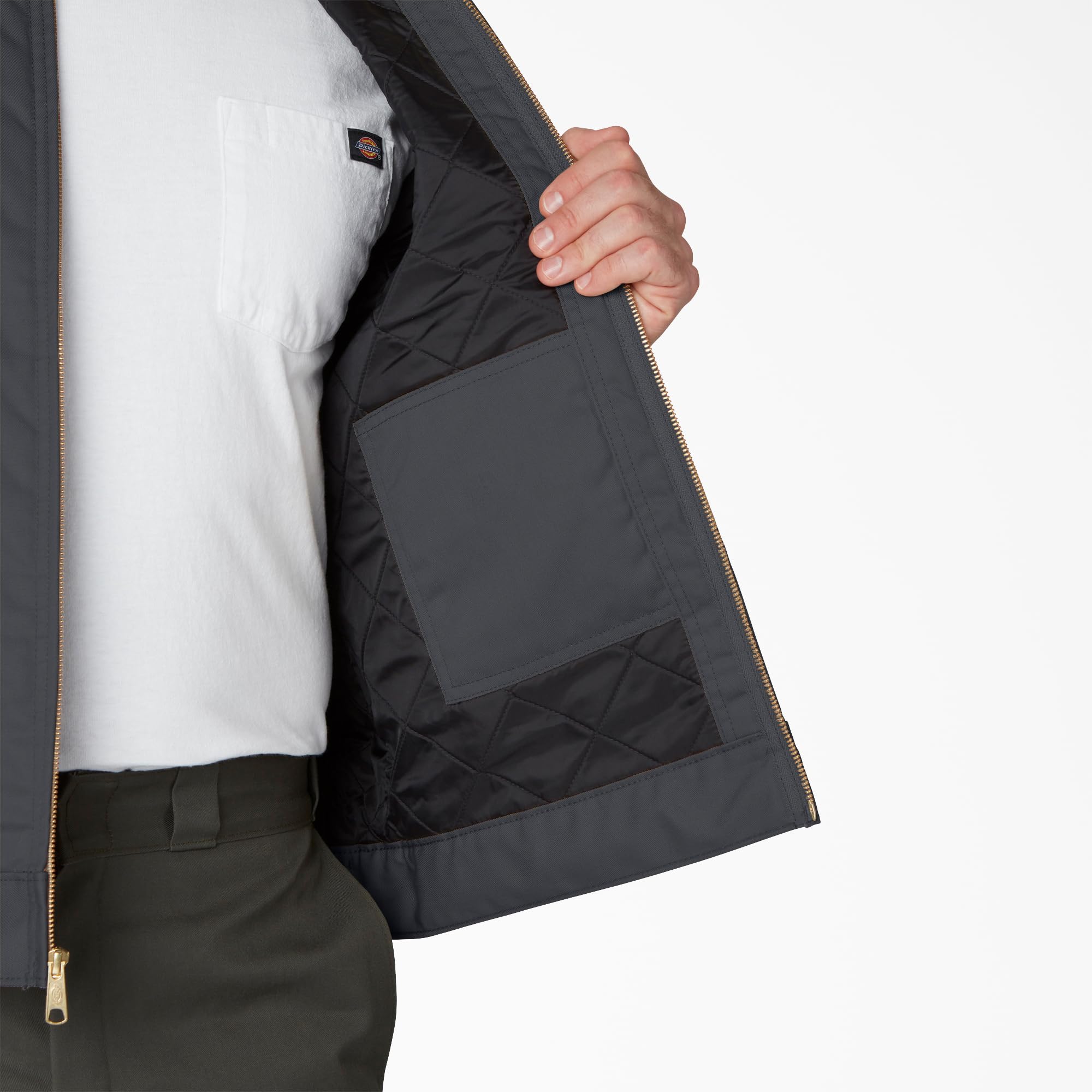 Dickies Men's Big-Tall Insulated Eisenhower Jacket, Charcoal, Large Tall