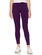 Rupa Women Mid Rise Softline 4D Cotton Stretch Comfort Leggings All-Purpose Fashion for Western, Ethnic, Sporty, and Casual Wear