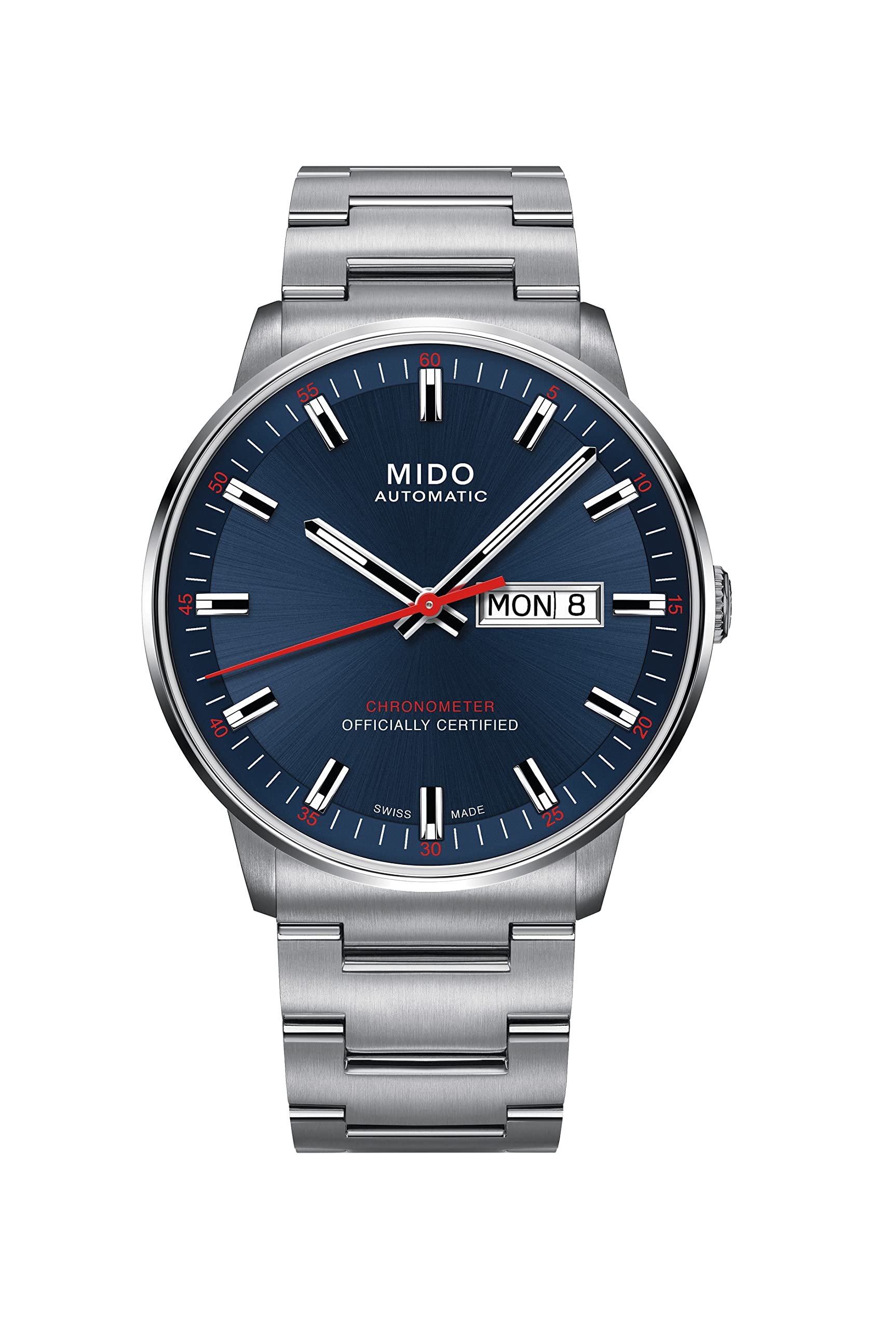 Mido Commander Chronometer Stainless Steel Blue Dial Automatic M021.431.11.041.00 Mens Watch