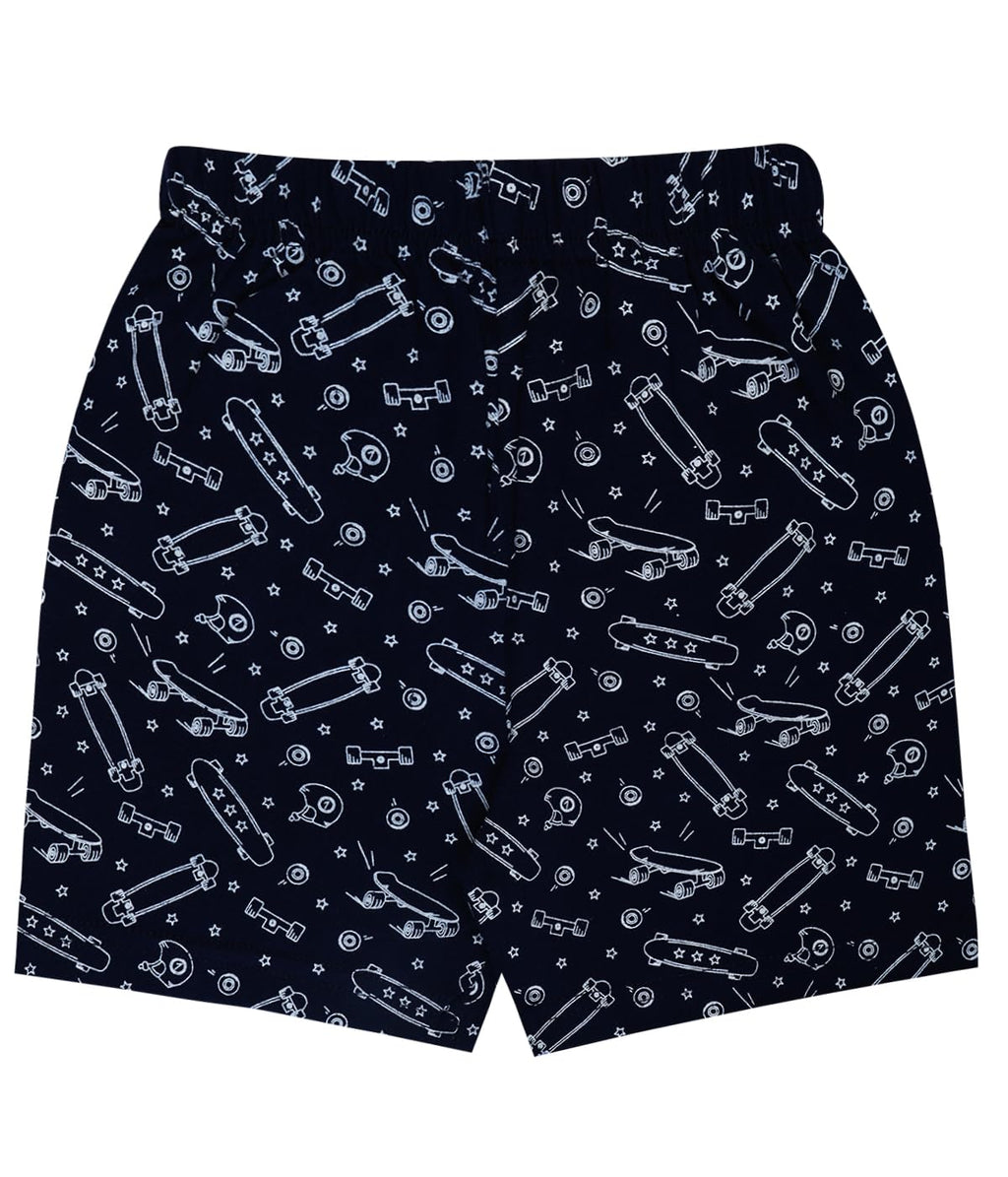 T2f Boys Cotton Printed Shorts(Pack of 5)