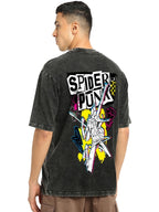 Bewakoof Heavy Duty Official Marvel Merchandise Mens Graphic Print Oversized Fit Half Sleeve Round Neck Cotton T-Shirt_629242_B