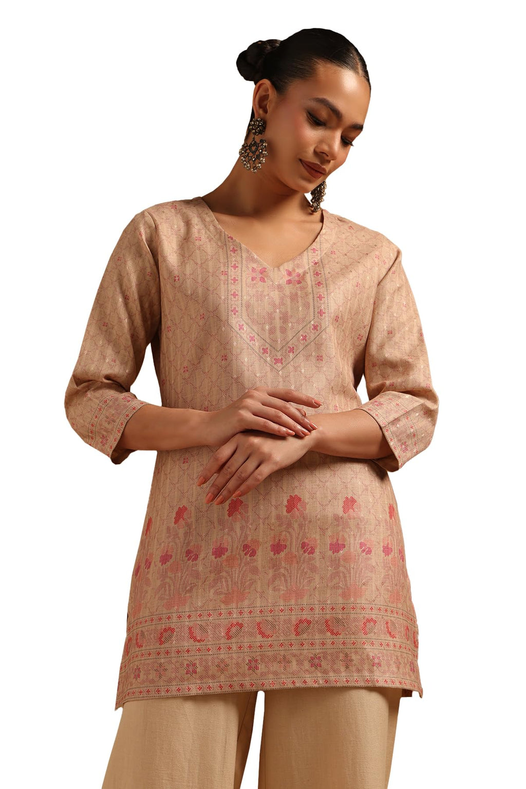 Soch Women Linen Ethnic Blouse